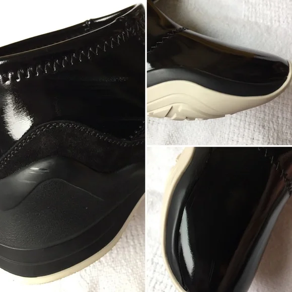 Fendi Ffluid Mid Top Glossy Sneakers Black Womens 9 US 39 EU New In Box Auth - Picture 13 of 13